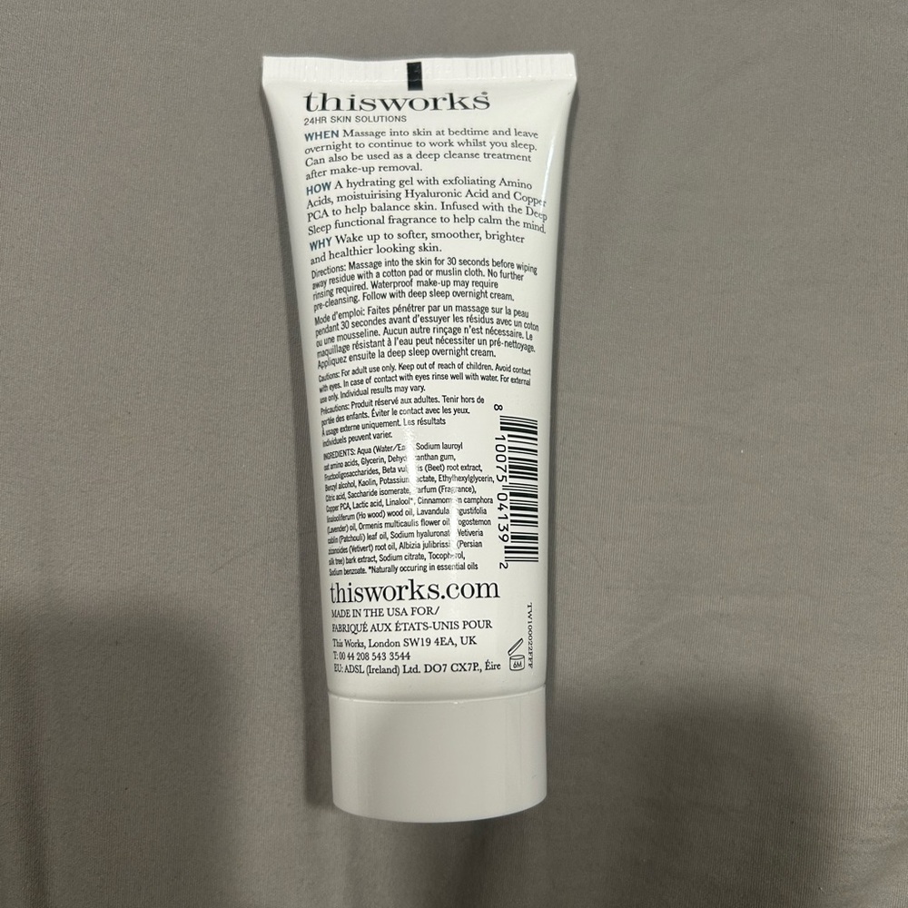 NWT: This Works Deep Sleep Overnight Cleanser